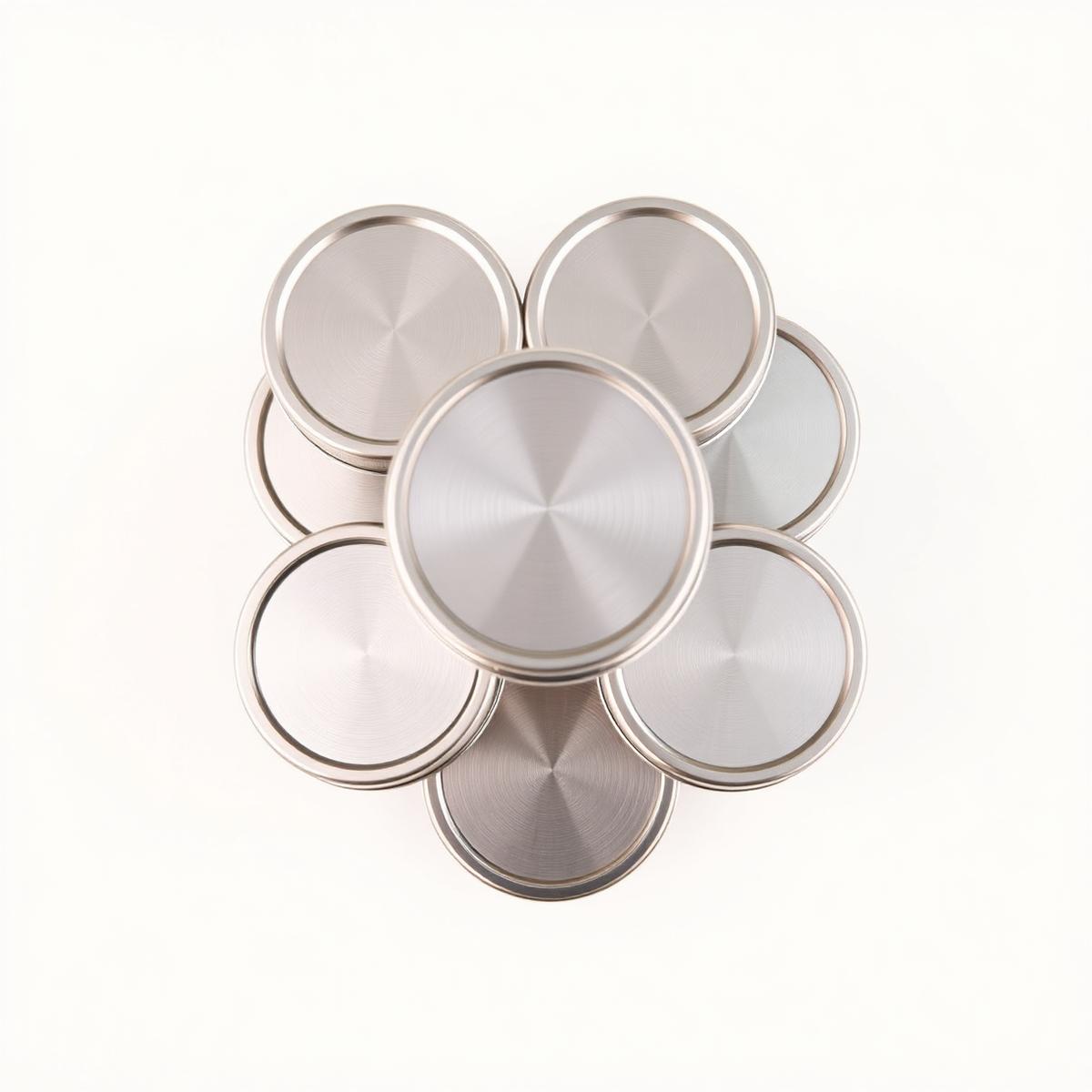Stacked tins